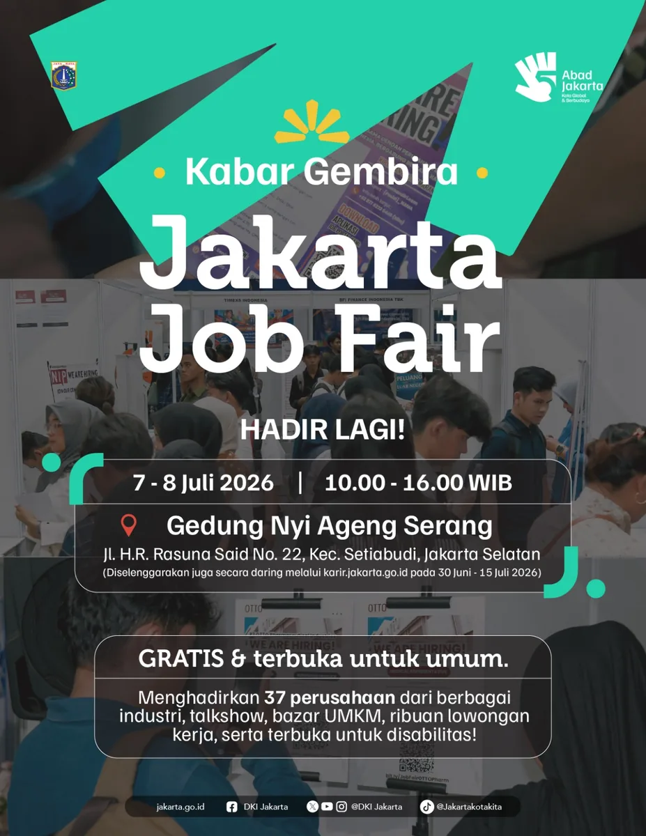Job Fair Kabupaten Lumajang 2026 (Suku Dinas TKTE Wilayah Kabupaten Lumajang Barat) : 7-8 Juli 2026